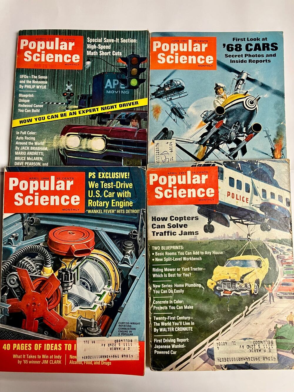 Popular Science Magazine Bundle of 4.